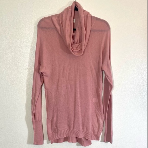 Pink long sleeve cowl neck knitted tunic top. Lightweight. NEW!πΈ - Picture 7 of 15